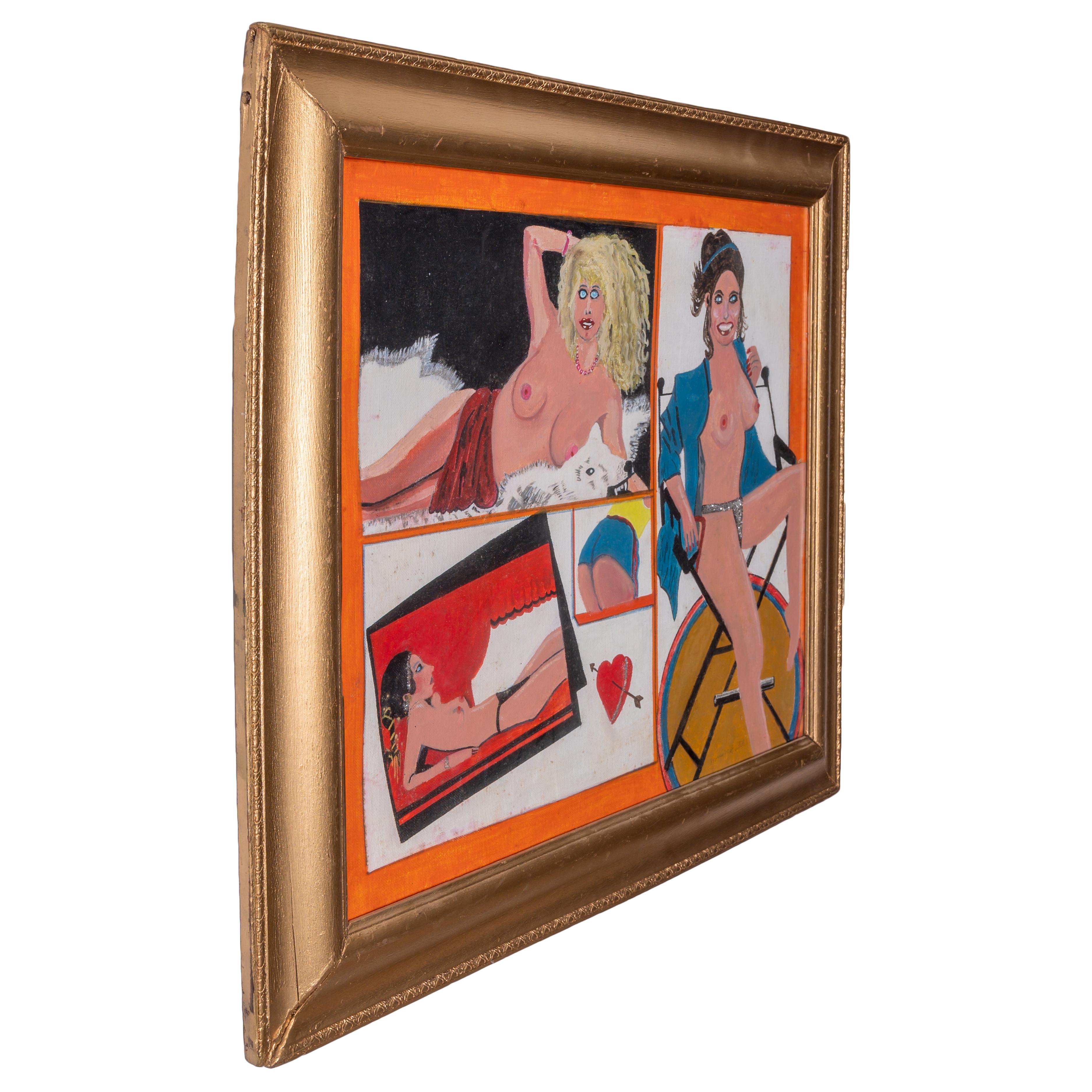 Maurice (Morris) Grabel Outsider Art Aktmalerei (20. Jahrhundert) im Angebot
