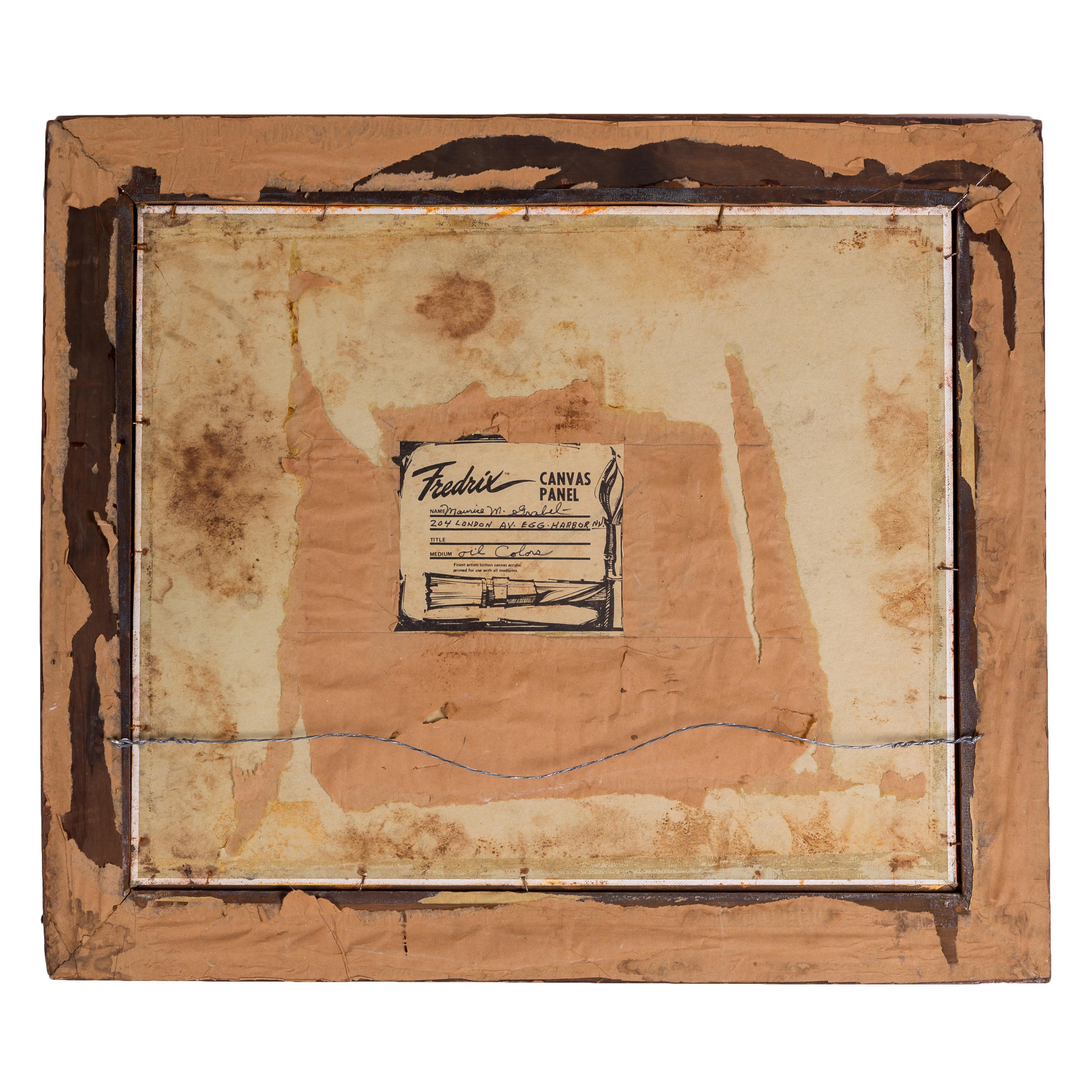 Maurice (Morris) Grabel Outsider Art Aktmalerei (Holz) im Angebot