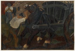 Maurice Mourlot (1906-1983) - 20th Century Oil, Taming the Horse