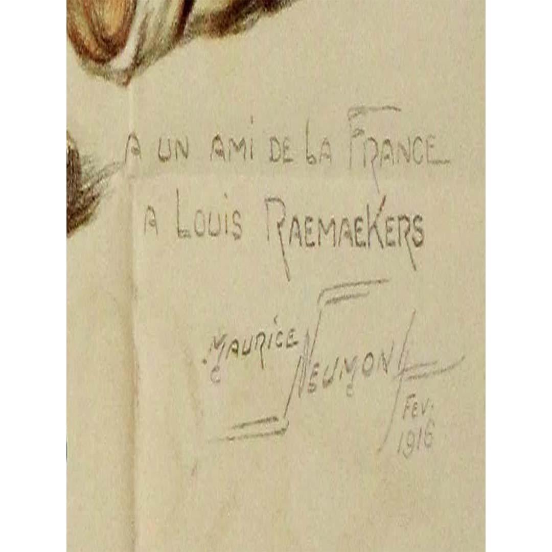 1916 poster for the Grande Matinée Artistique en l'Honneur de Raemaekers For Sale 1