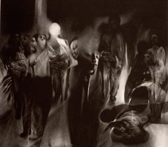 Chute I (the fall of ethereal creatures wandering in a hellish landscape)