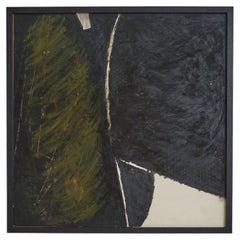 Maurice Perrenoud, Hypnose d'une Ombre, Oil on Board Abstract Painting, 1960s