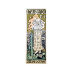 1898 Original Poster - Laurénol N°2 Désinfectant - Art Nouveau - Advertising