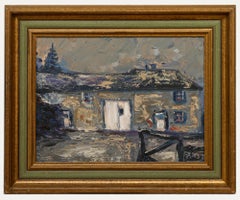 Maurice Potier (1926-2002) - Belgian School 20th Century Oil, The Old Stone Barn