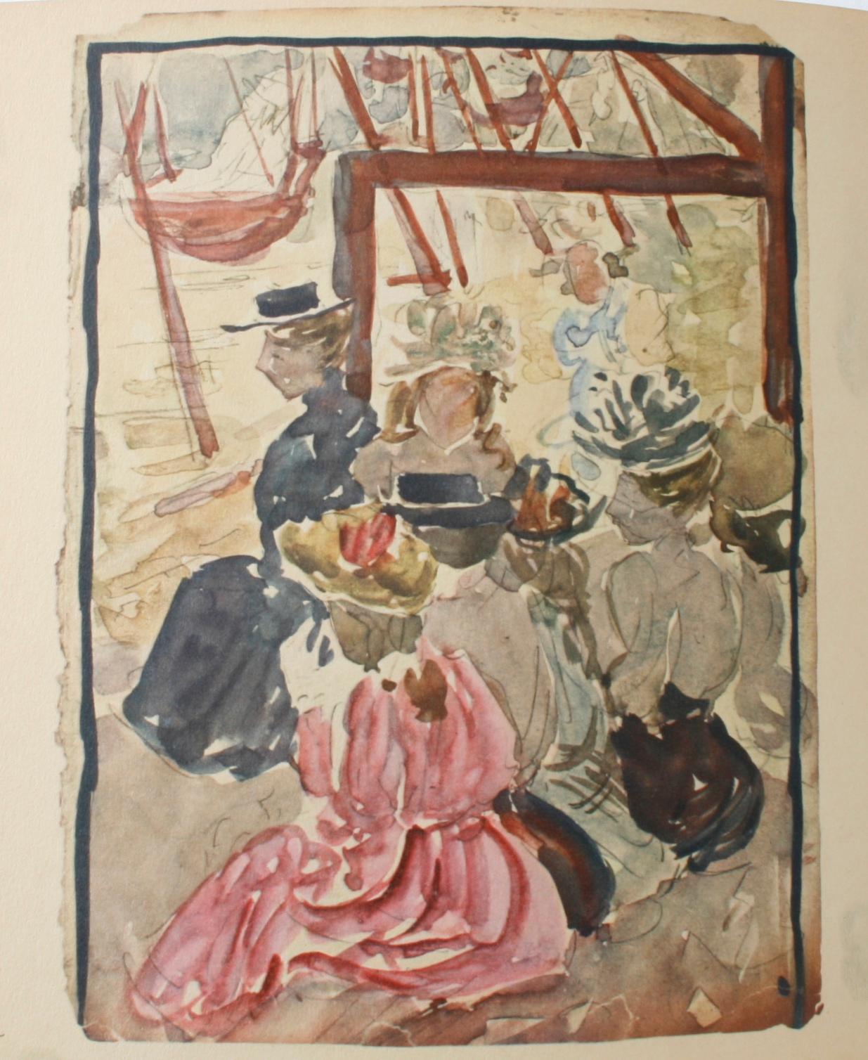 Maurice Prendergast Water Color Sketchbook, 1899, First Edition 6