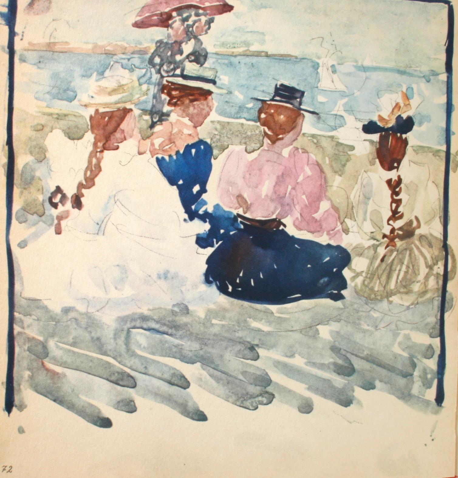 Maurice Prendergast Water Color Sketchbook, 1899, First Edition 9