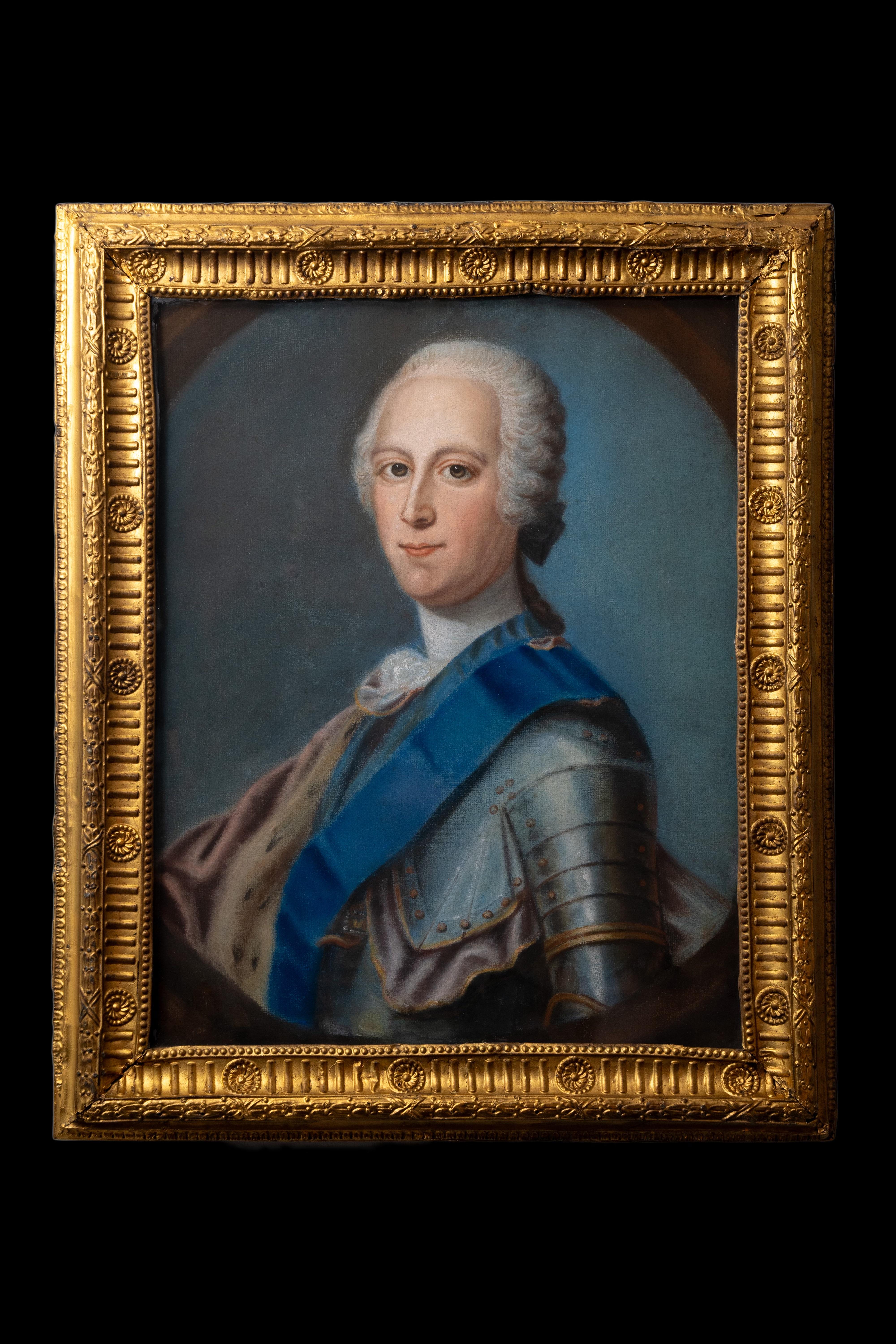 Maurice-Quentin de La Tour Portrait Painting – Portrait of Prince Charles Edward Stuart, ‘Bonnie Prince Charlie’