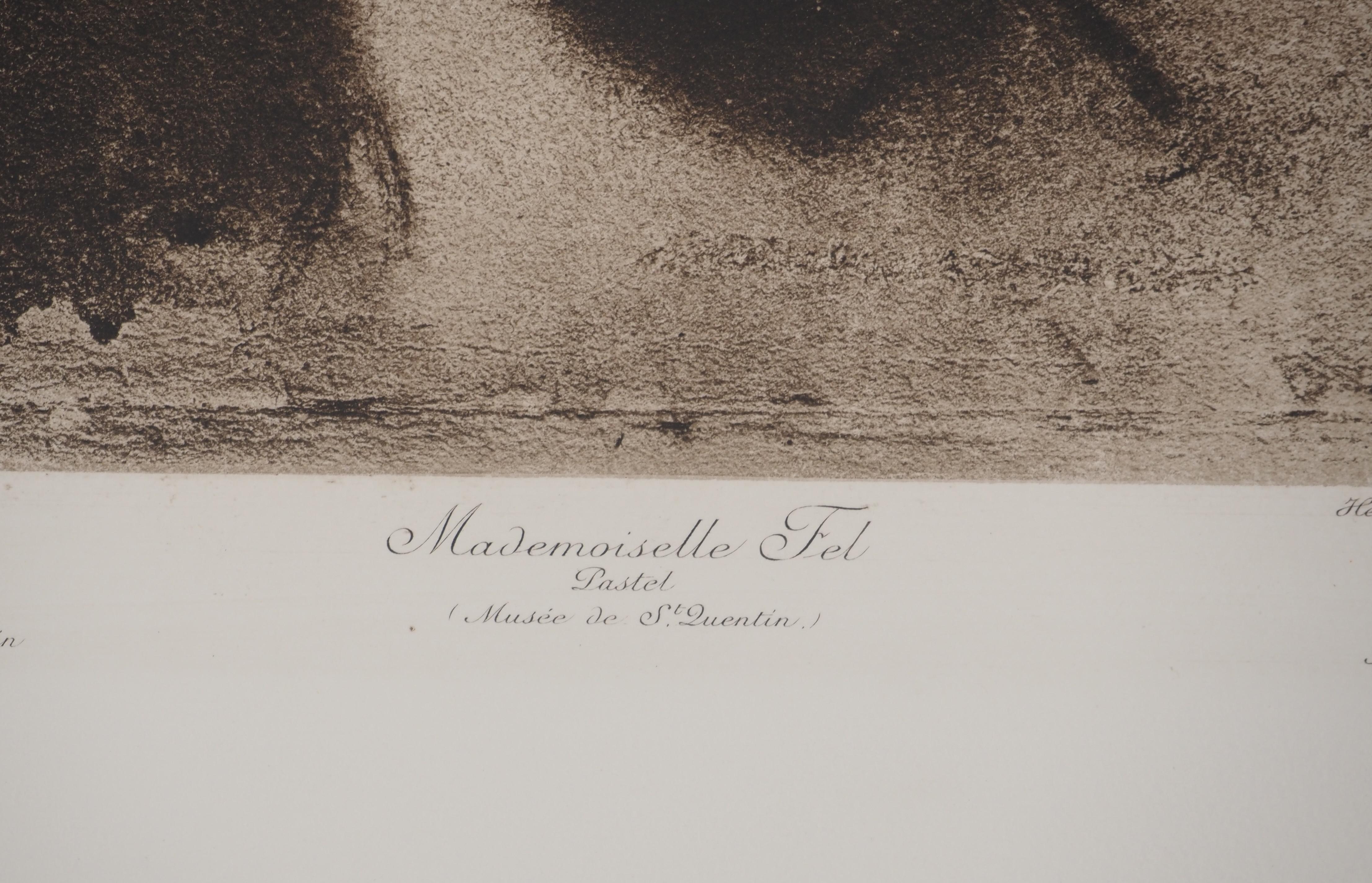 The Opera Singer : Mademoiselle Fel - Etching For Sale 2