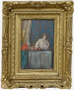 Attrib. Maurice Randall - Framed Early 20th Century Oil, Flower Arranging
