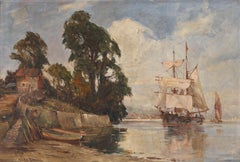 Maurice Randall (1865-1950) - Gerahmtes Ölgemälde des frühen 20. Jahrhunderts, Salcombe