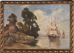 Maurice Randall (1865-1950) - Framed Early 20th Century Oil, Salcombe