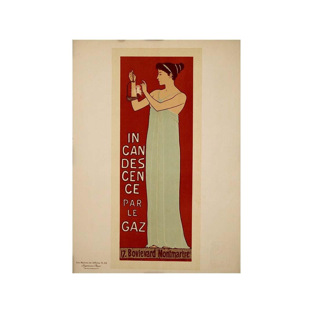 1896 original lithograph Pl. 23 Maîtres de l’Affiche - Incandescence par le gaz For Sale 2