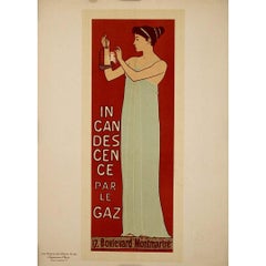 1896 original lithograph Pl. 23 Maîtres de l’Affiche - Incandescence par le gaz