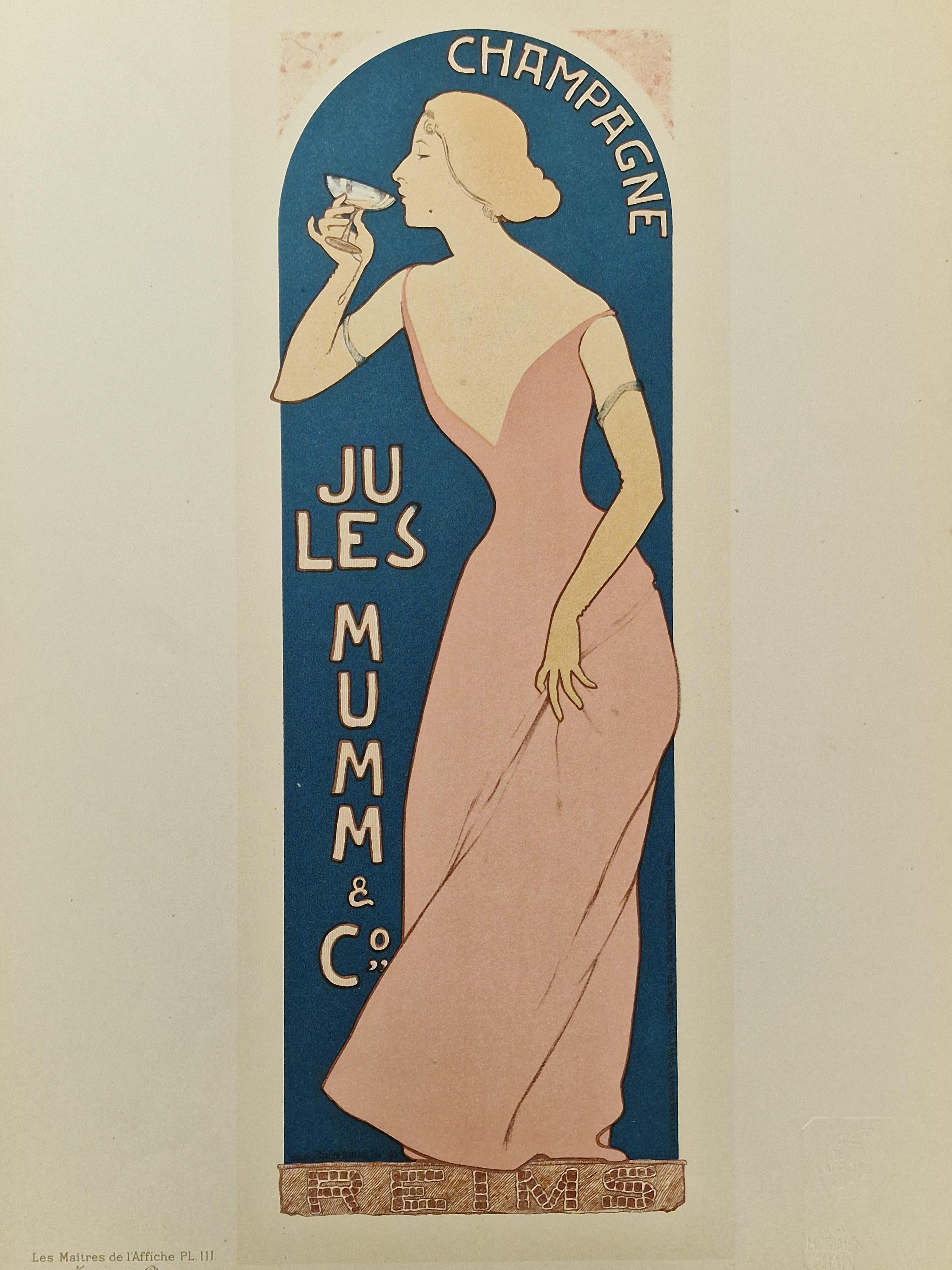 Maurice Réalier-Dumas Print - Champagne Jules Mumm