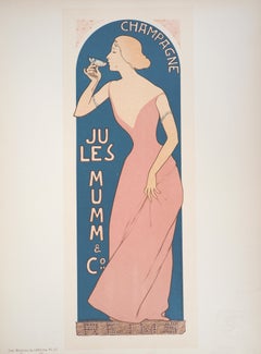 Champagne Jules Mumm - Original lithograph (Les Maîtres de l'Affiche), 1897
