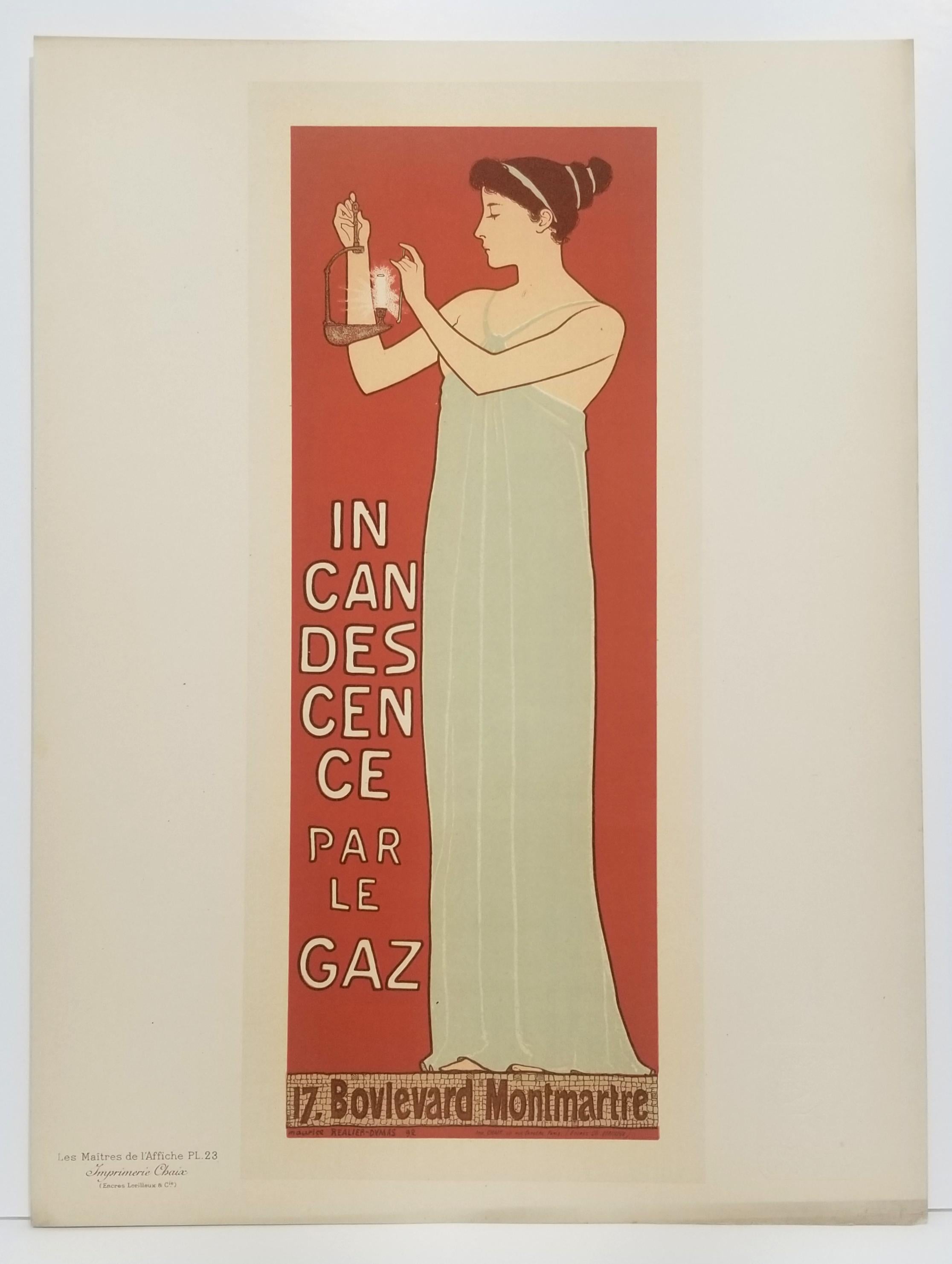 Incandescence par le Gaz. - Print by Maurice Réalier-Dumas