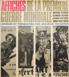 Retro 1968 Maurice Rickards 'Affiches de la Premiere Guerre Mondiale' Gray Book