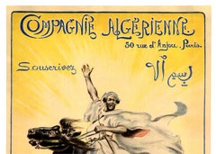 Original 1918 WWI French Poster by Maurice Romberg - Compagnie Algérienne