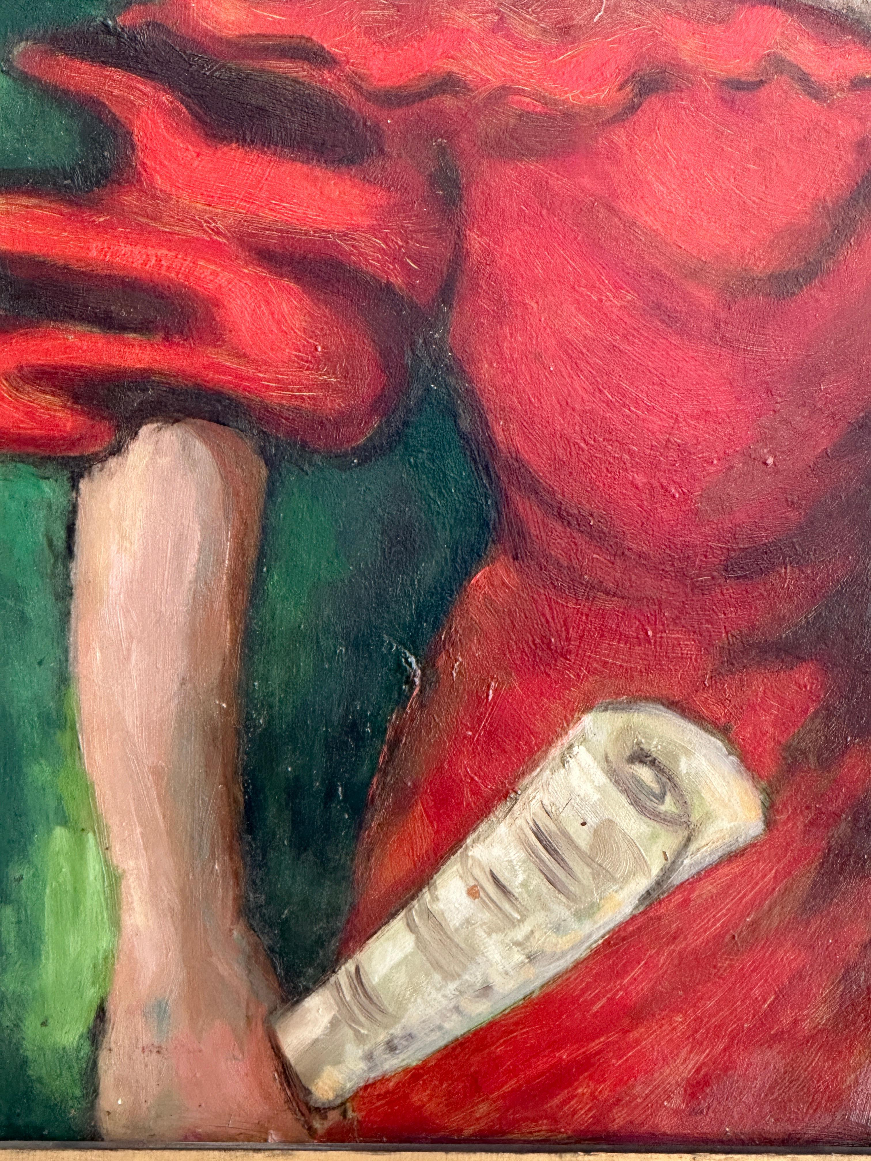 El expresionismo, movimiento artístico revolucionario de principios del siglo XX, pretendía suscitar respuestas emocionales, exponiendo a menudo los aspectos más duros y tumultuosos de la condición y la psique humanas. Con este retrato al óleo de