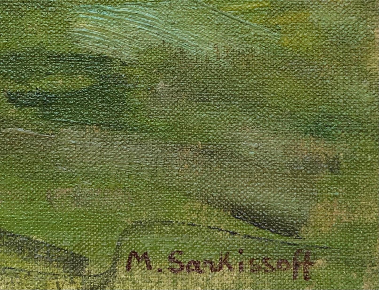 Paesaggio di campagna - Painting Postimpressionismo di Maurice Sarkissoff