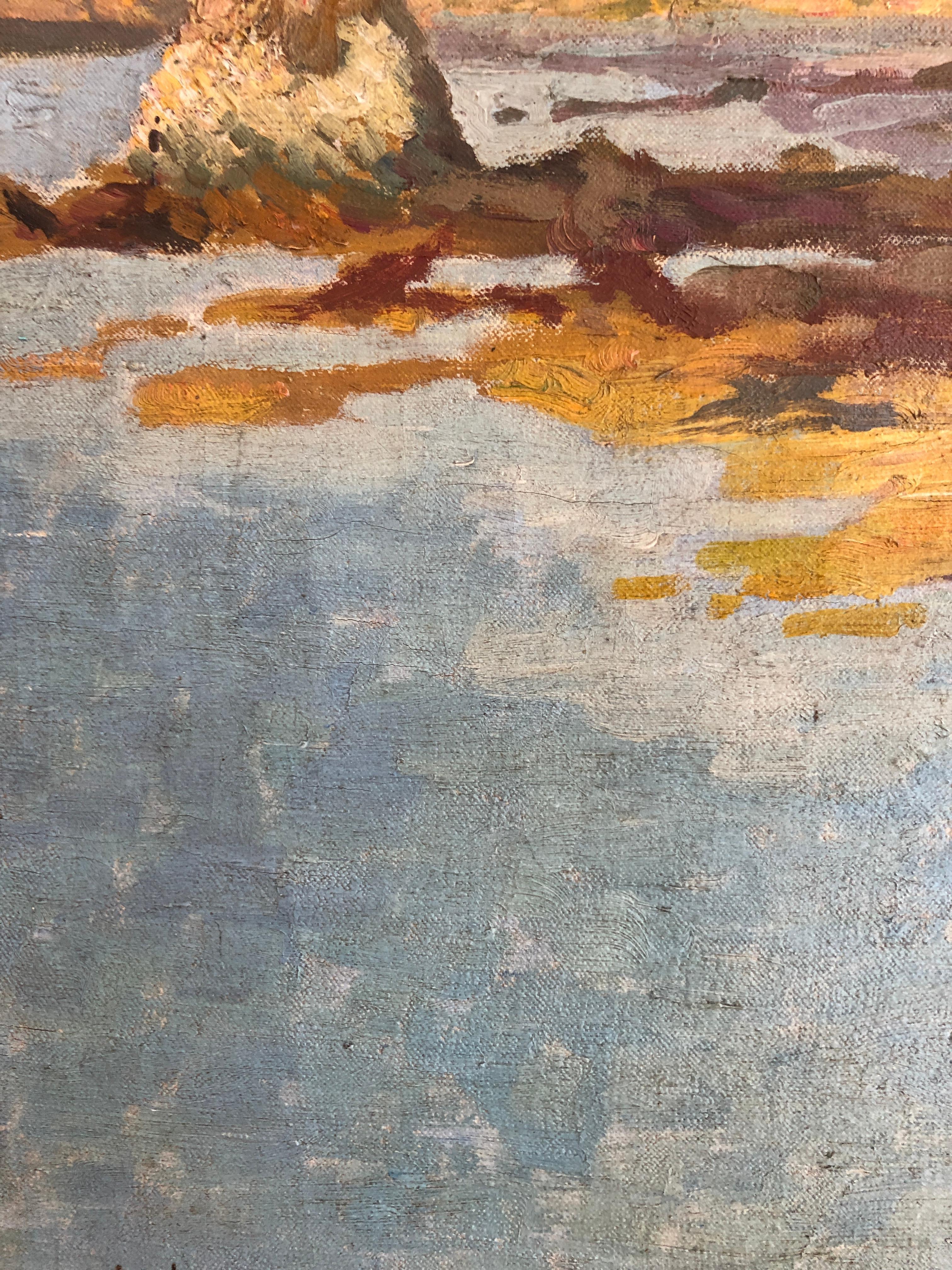 Work on canvas
Golden wooden frame
66 x 78 x 4 cm