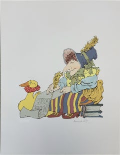 Mother Goose, Children's Art Screenprint by Maurice Sendak