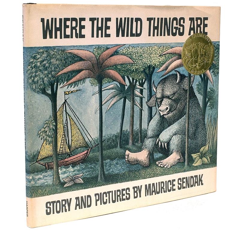 Author: SENDAK, Maurice.

Title: Where The Wild Things Are. NY: Harper & Row, 1963.

EARLY EDITION SIGNED WITH AN ORIGINAL DRAWING. 1 vol., illustrated by Maurice Sendak, signed by Sendak on the half-title with an original drawing of Max's dog