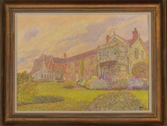 Maurice Sheppard PRWS NEAC (nato nel 1947) - Olio del XX secolo, Casa padronale di campagna