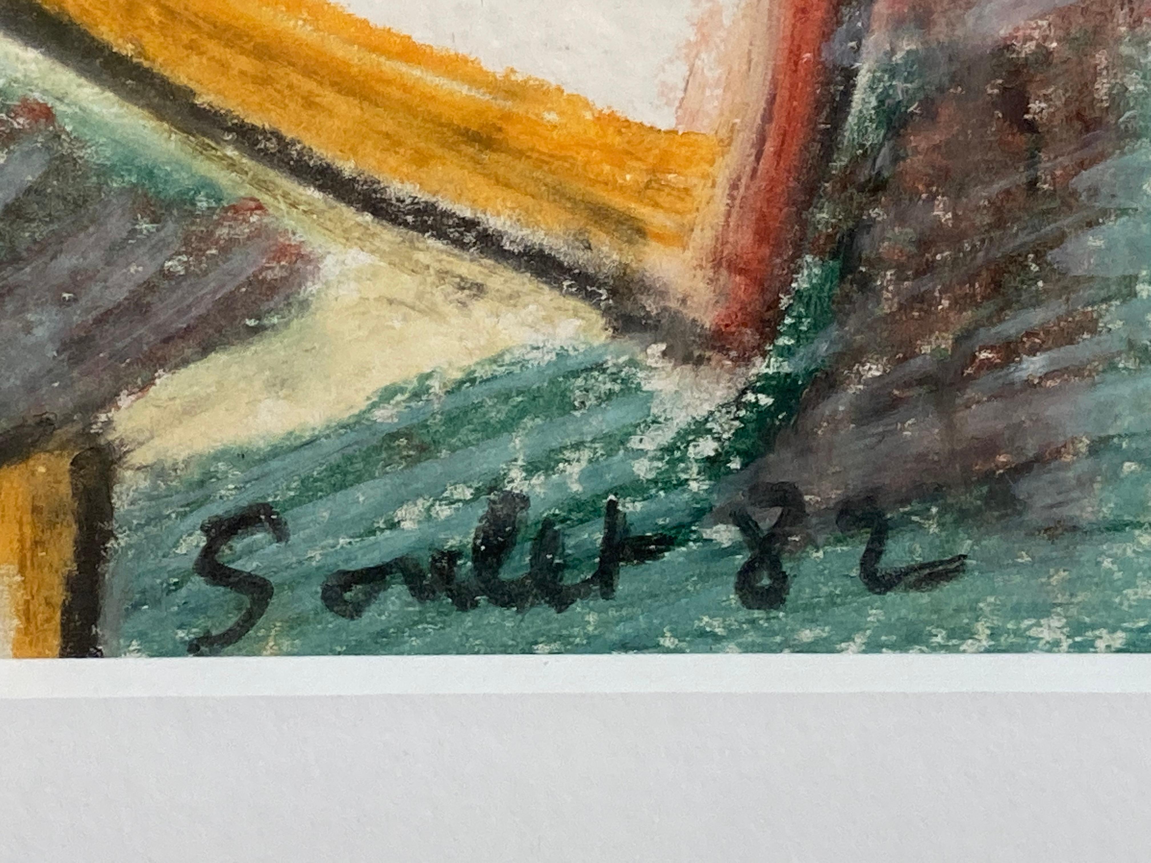 « Femme nue » de Maurice Soulet, huile au pastel sur papier en vente 9