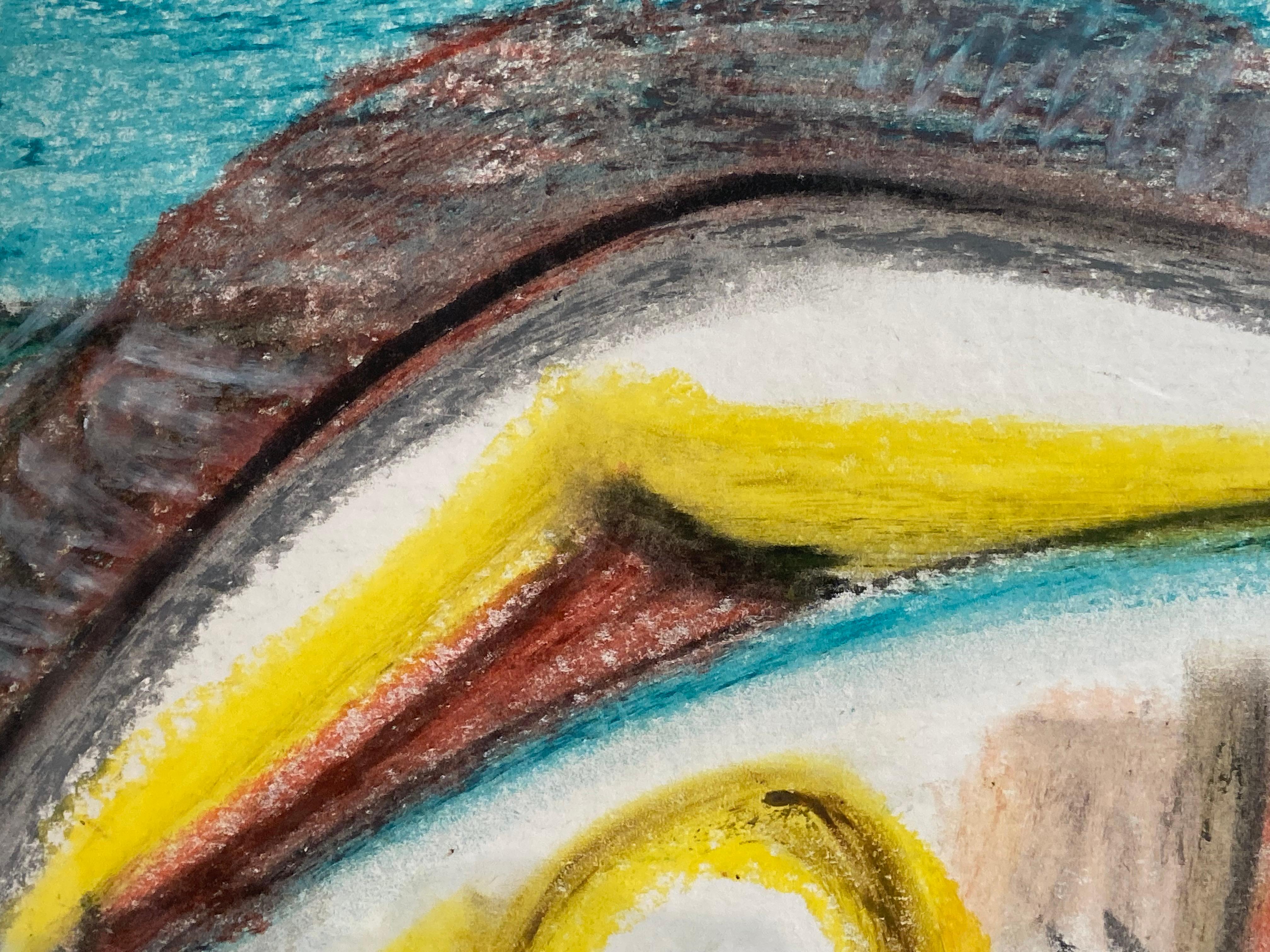 « Femme nue » de Maurice Soulet, huile au pastel sur papier en vente 6