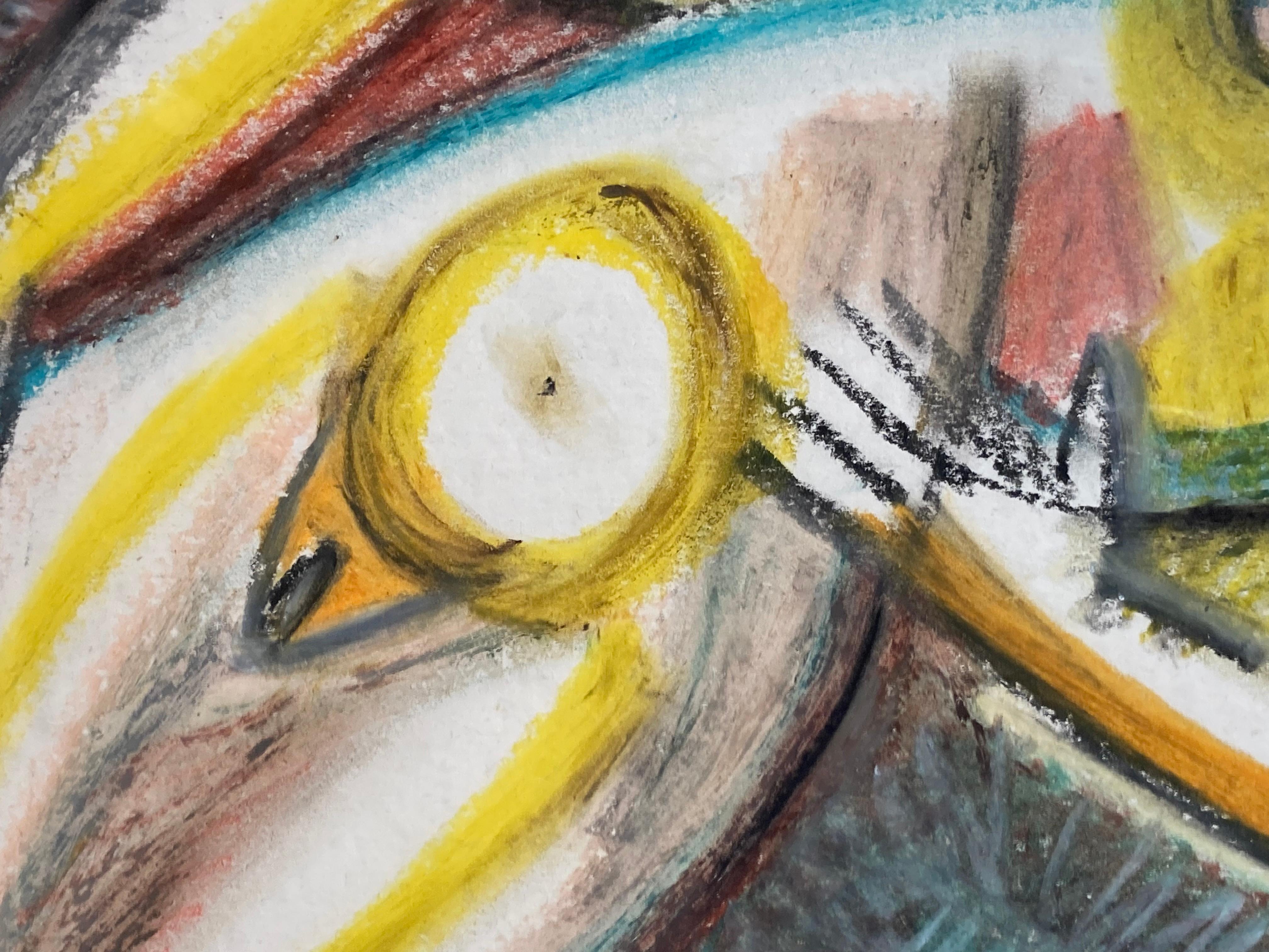 « Femme nue » de Maurice Soulet, huile au pastel sur papier en vente 7
