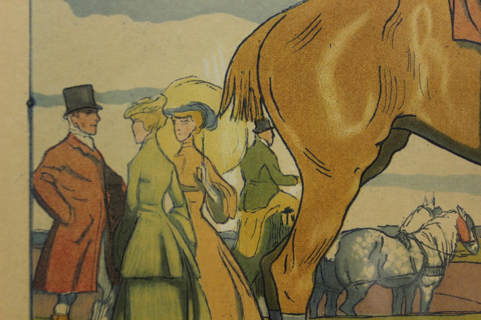 „Hunt Meet“ 1905 von Maurice Taquoy im Angebot 4