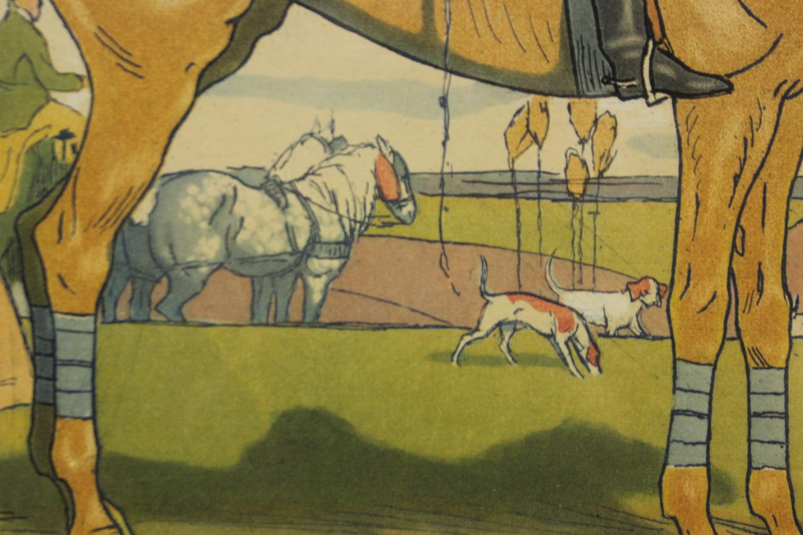 „Hunt Meet“ 1905 von Maurice Taquoy  im Angebot 6