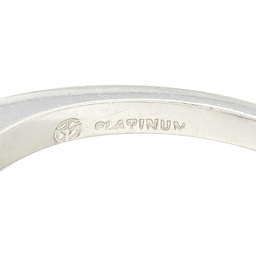 Maurice Tishman Mitte des Jahrhunderts Rubin-Diamant-Platin Bypass Ring Damen im Angebot