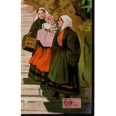 Circa 1930 travel poster by Maurice Toussaint - Lannion - Brittany - France