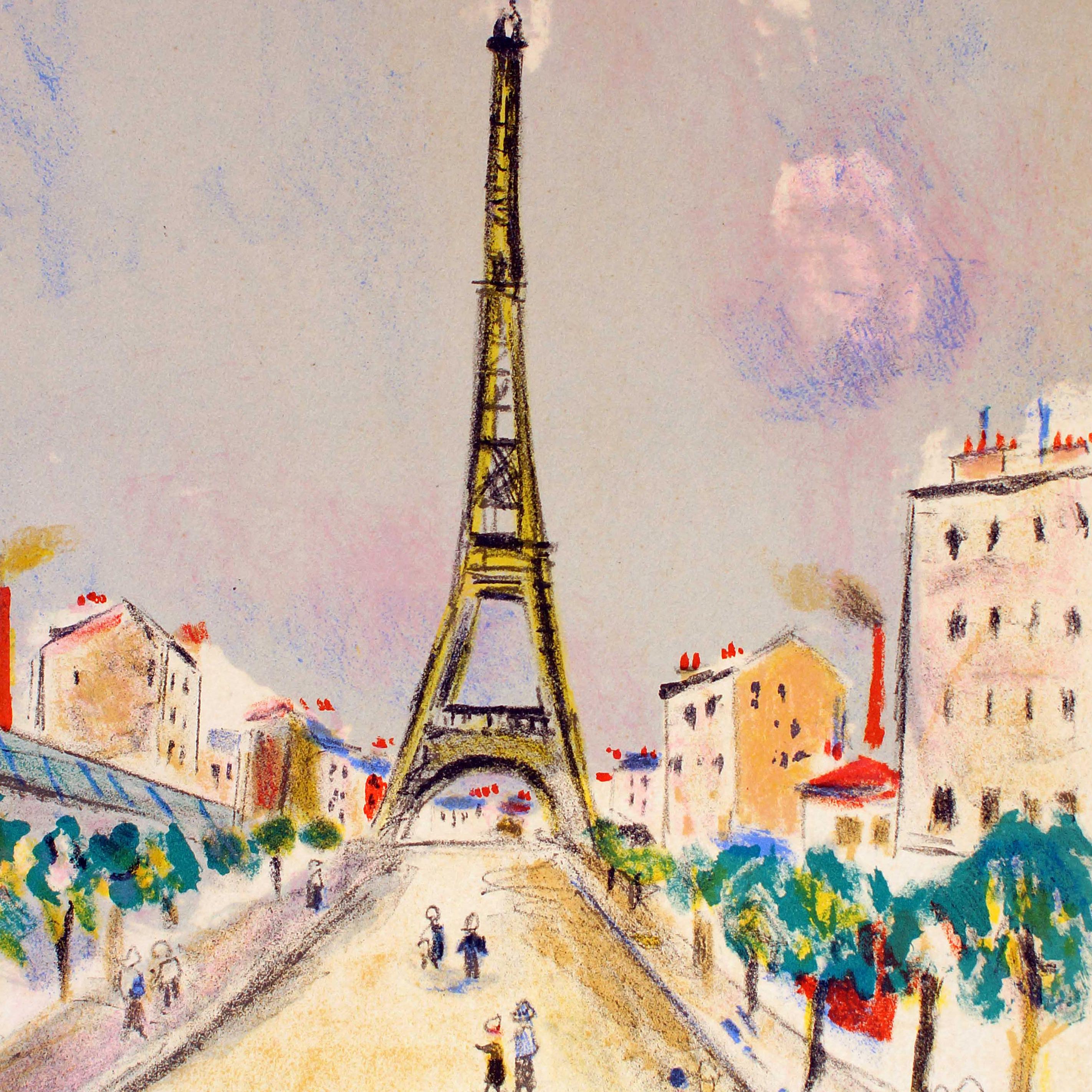 Lithographie.
Dimensions de l'image : 34 x 24 cm
Signé à la main et signé sur la plaque. La preuve par l'image.

Le peintre français Maurice Utrillo est né à Paris en 1883, fils d'une artiste, Suzanne Valadon. Célèbre pour ses vues de Paris, en