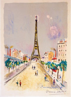 La Tour Eiffel by Maurice Utrillo, 1955