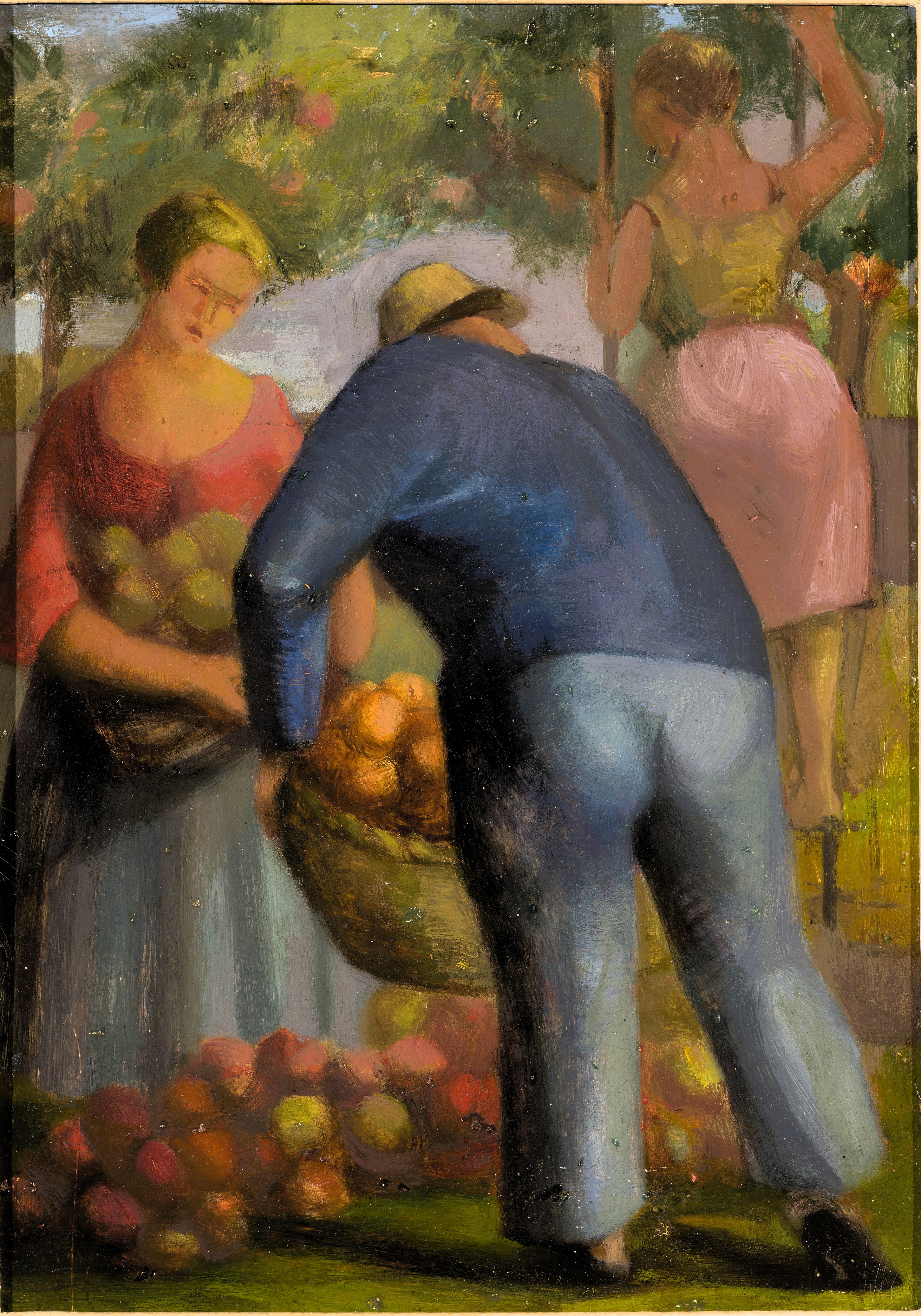 Gathering the harvest - Painting by Maurice Utrillo