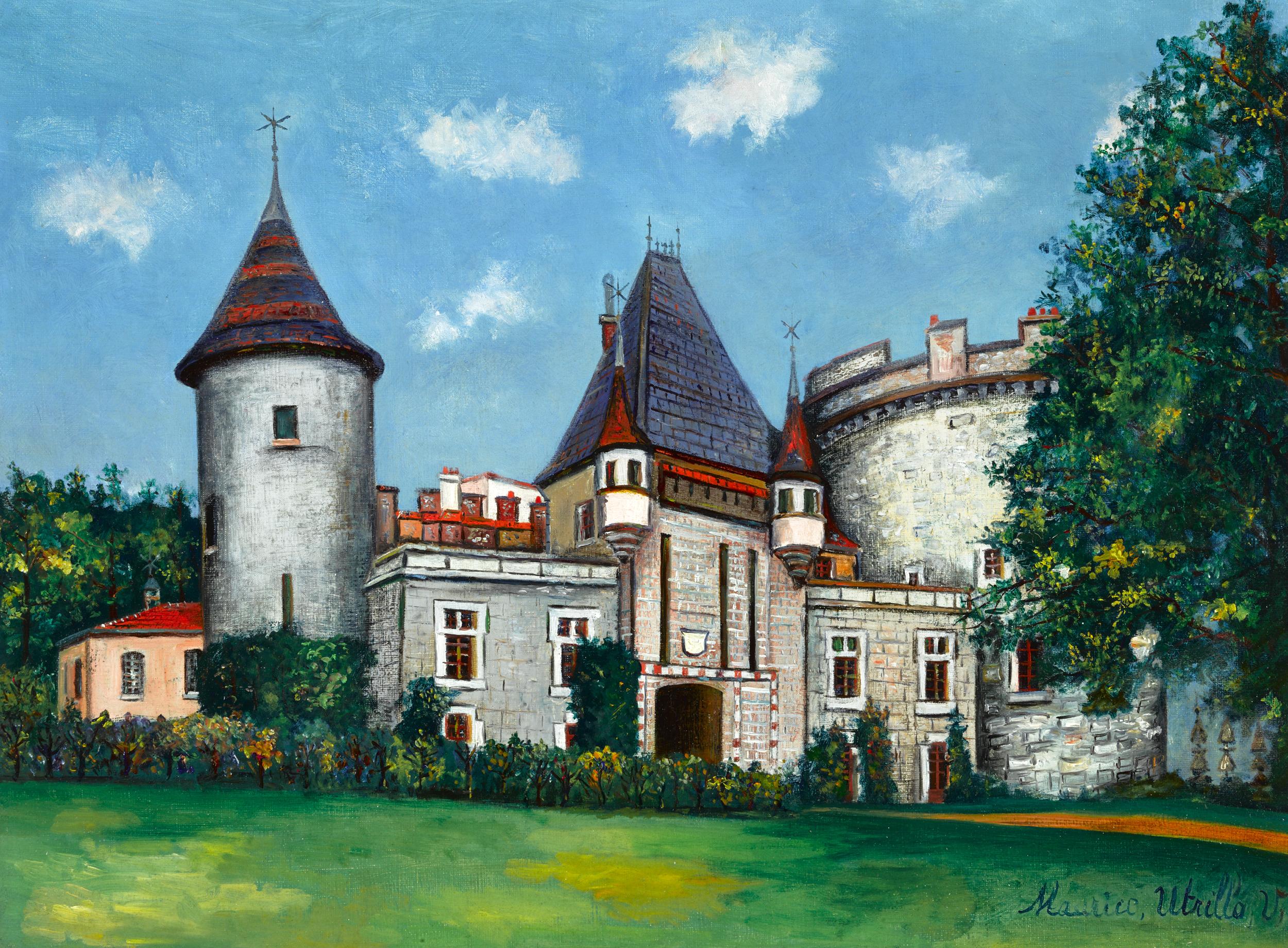 Maurice Utrillo Landscape Painting - Le château de Chaintré