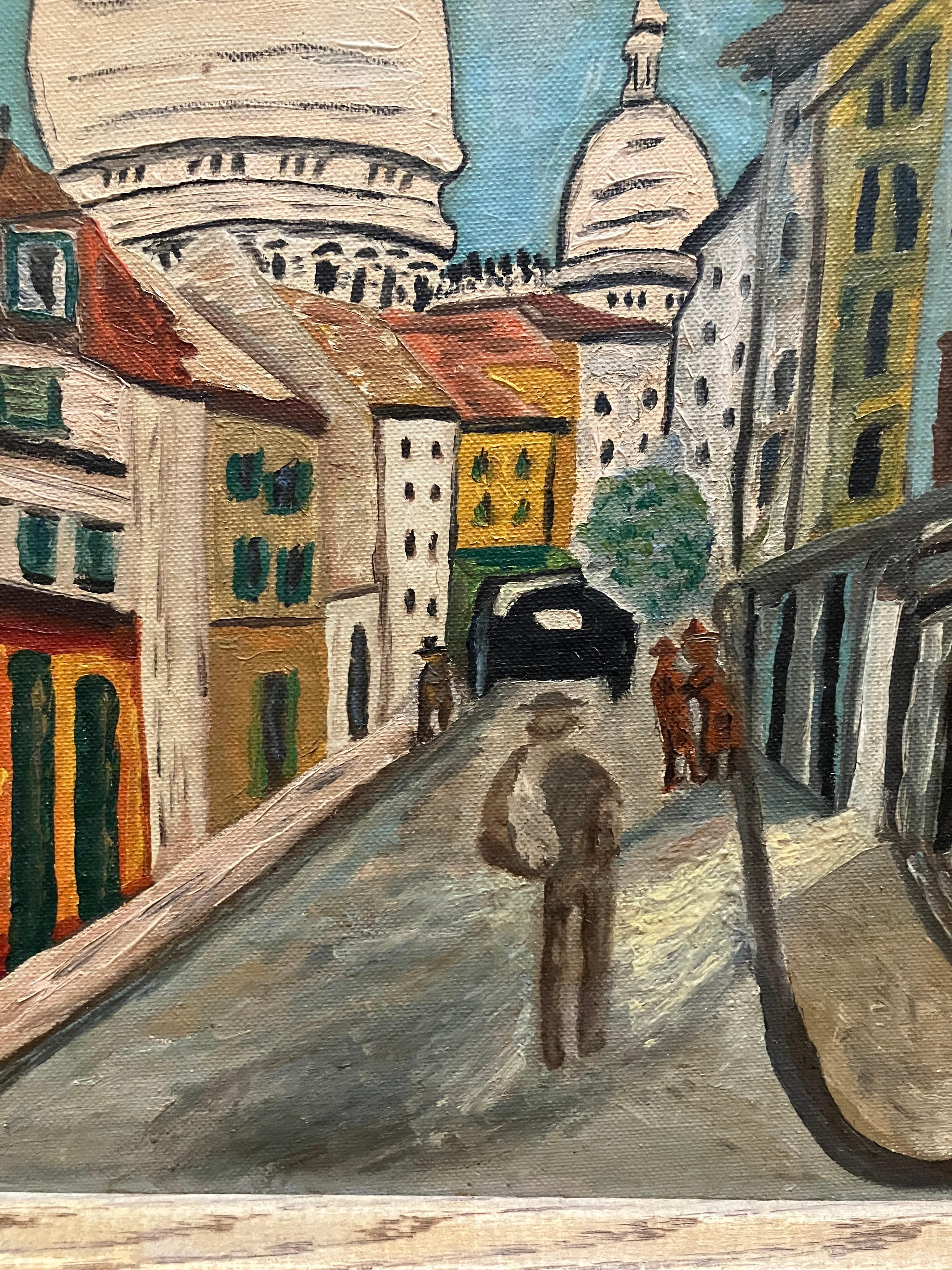 Montmarte School of Utrillo - Painting by Maurice Utrillo