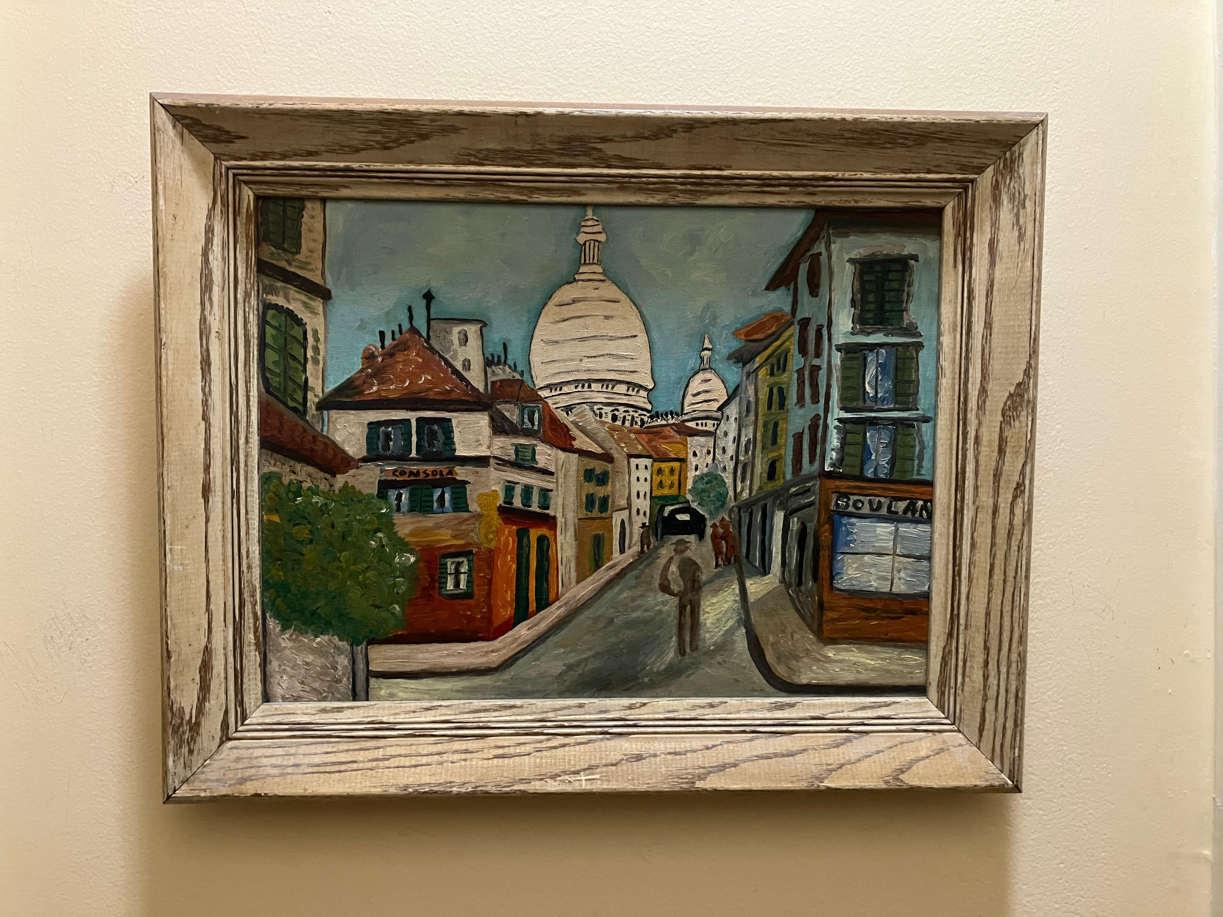 Montmarte School of Utrillo - French School Painting by Maurice Utrillo