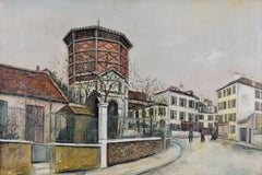 Place Jean-Baptiste-Clément by Maurice Utrillo - Street scene in Paris 