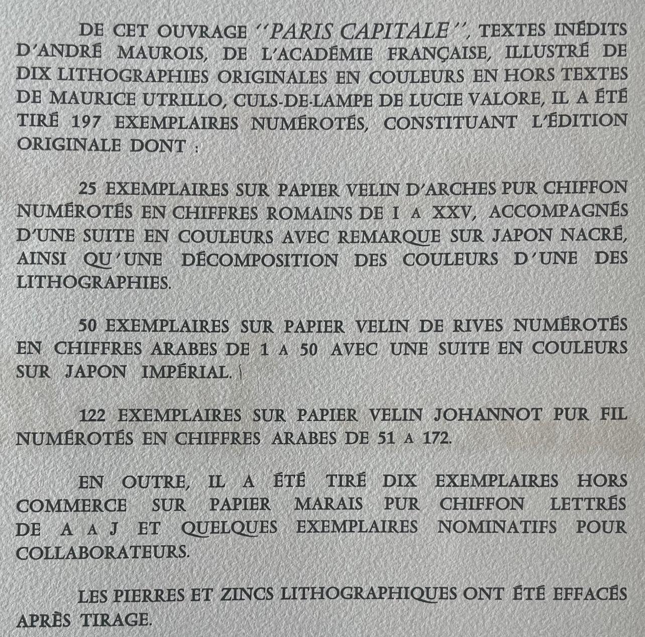 à la Comédie Française, Paris Capitale, Maurice Utrillo For Sale 7