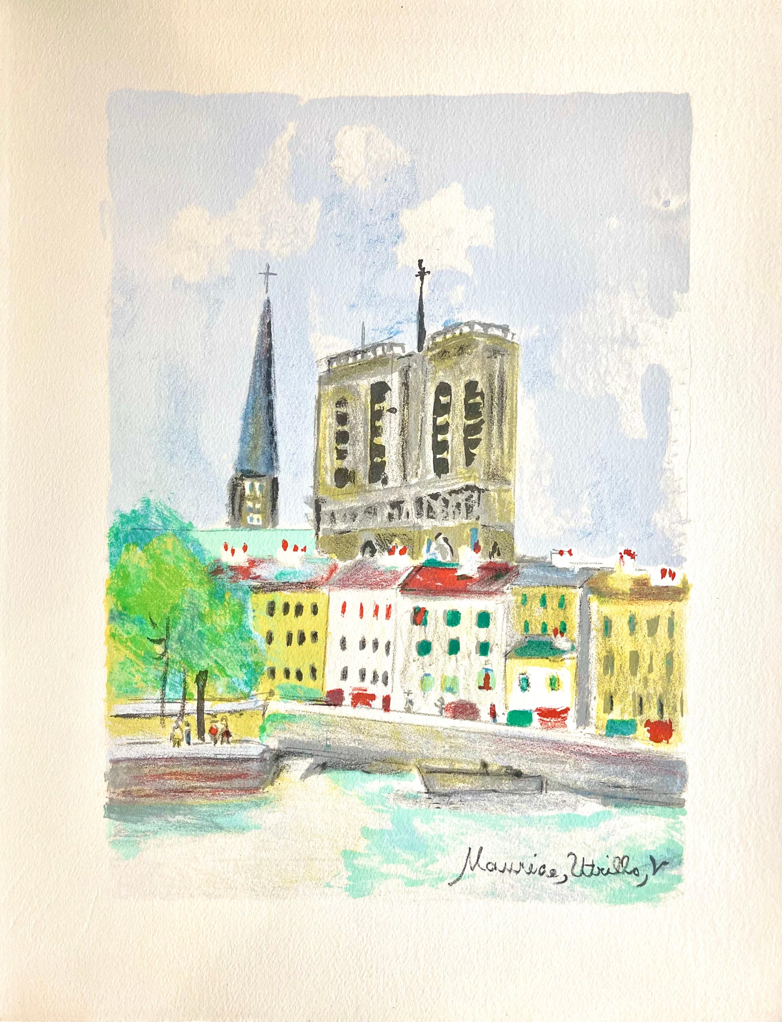 à Notre-Dame (La Cité), Paris Capitale, Maurice Utrillo For Sale 7