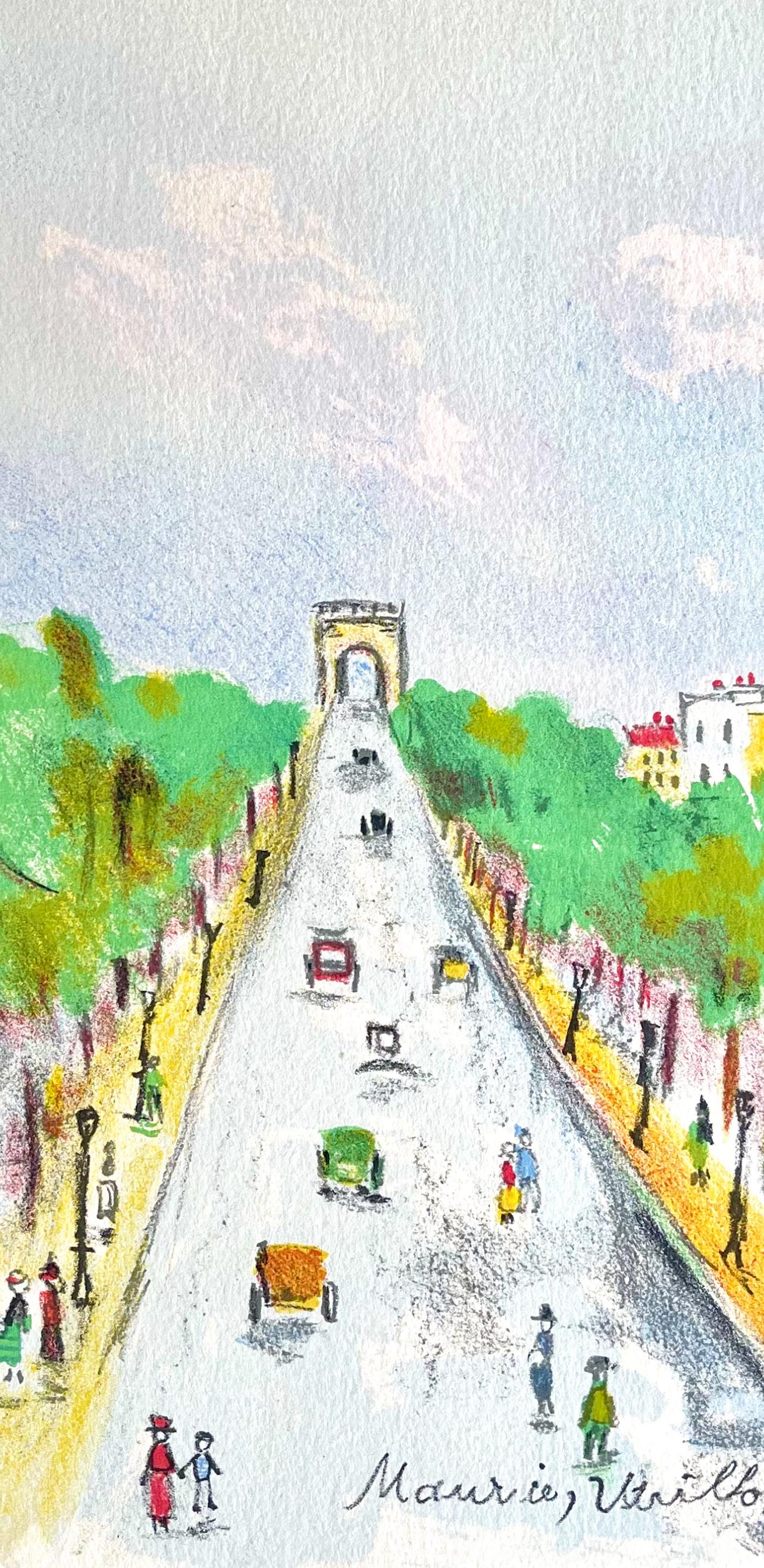 Arc de triomphe (Champs-Elysées), Paris Capitale, Maurice Utrillo For Sale 1