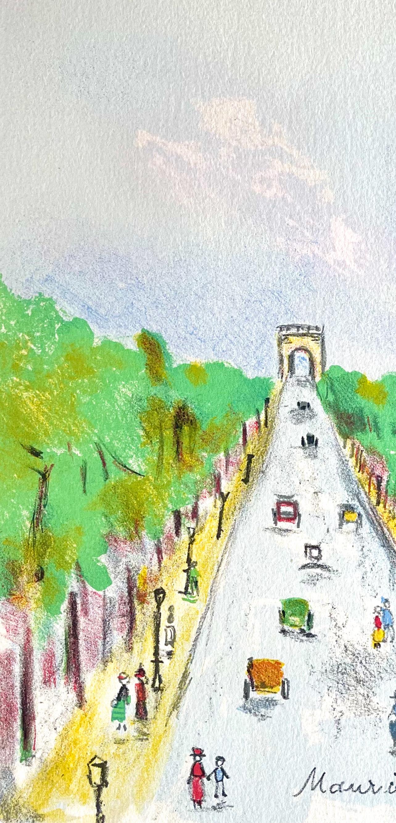 Arco del Triunfo (Campos Elíseos), París Capital, Maurice Utrillo en venta 3