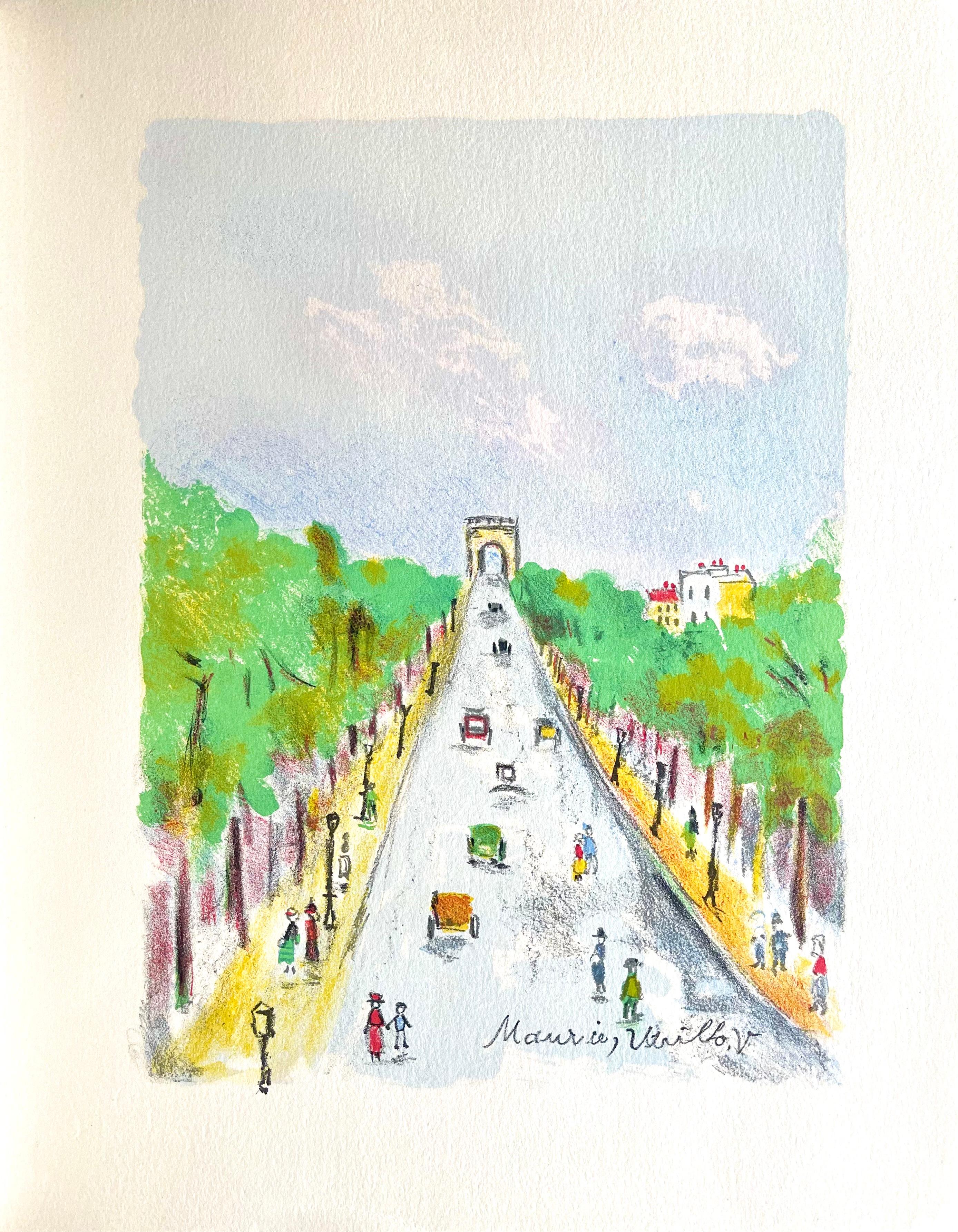 Arc de triomphe (Champs-Elysées), Paris Capitale, Maurice Utrillo For Sale 7