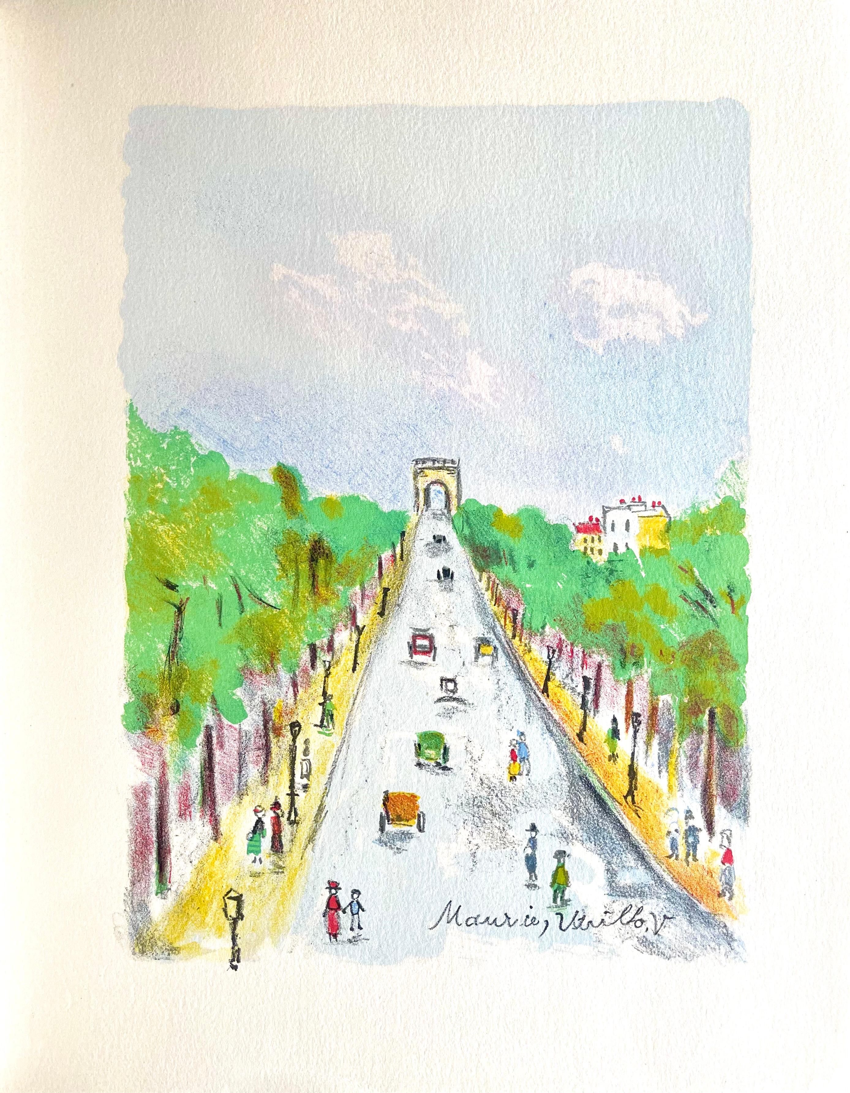 Arco del Triunfo (Campos Elíseos), París Capital, Maurice Utrillo en venta 7