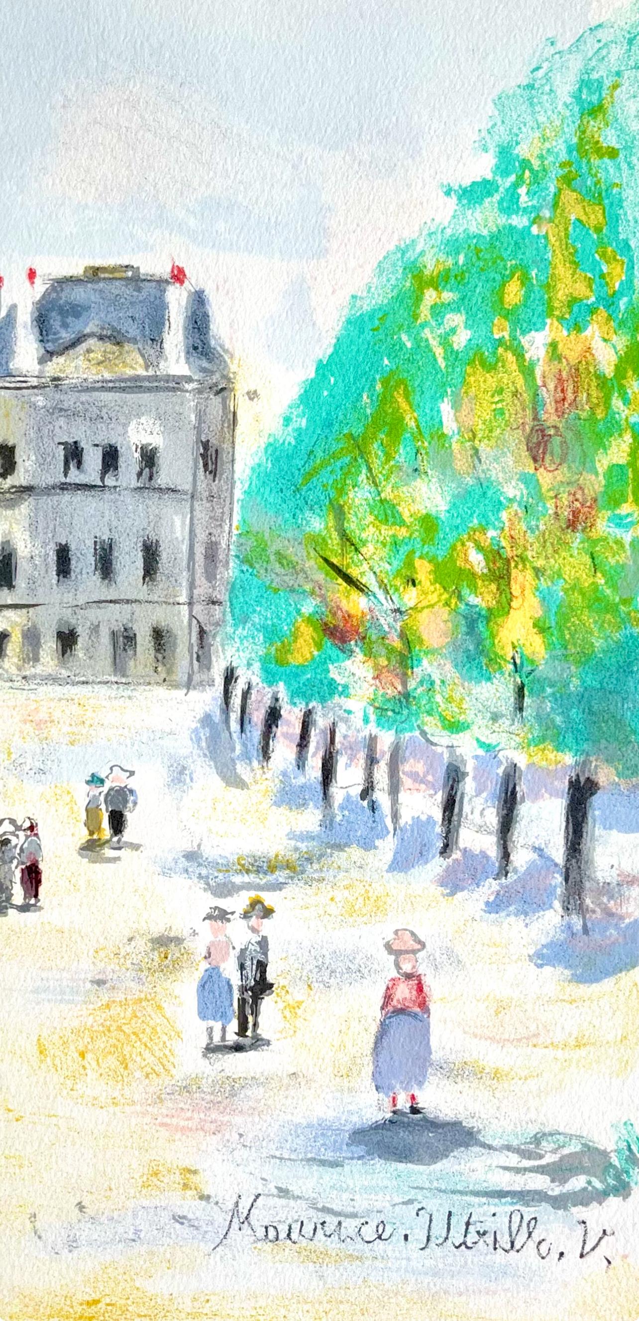 Au Musée du Louvre (Rue de Rivoli), Parigi Capitale, Maurice Utrillo in vendita 2