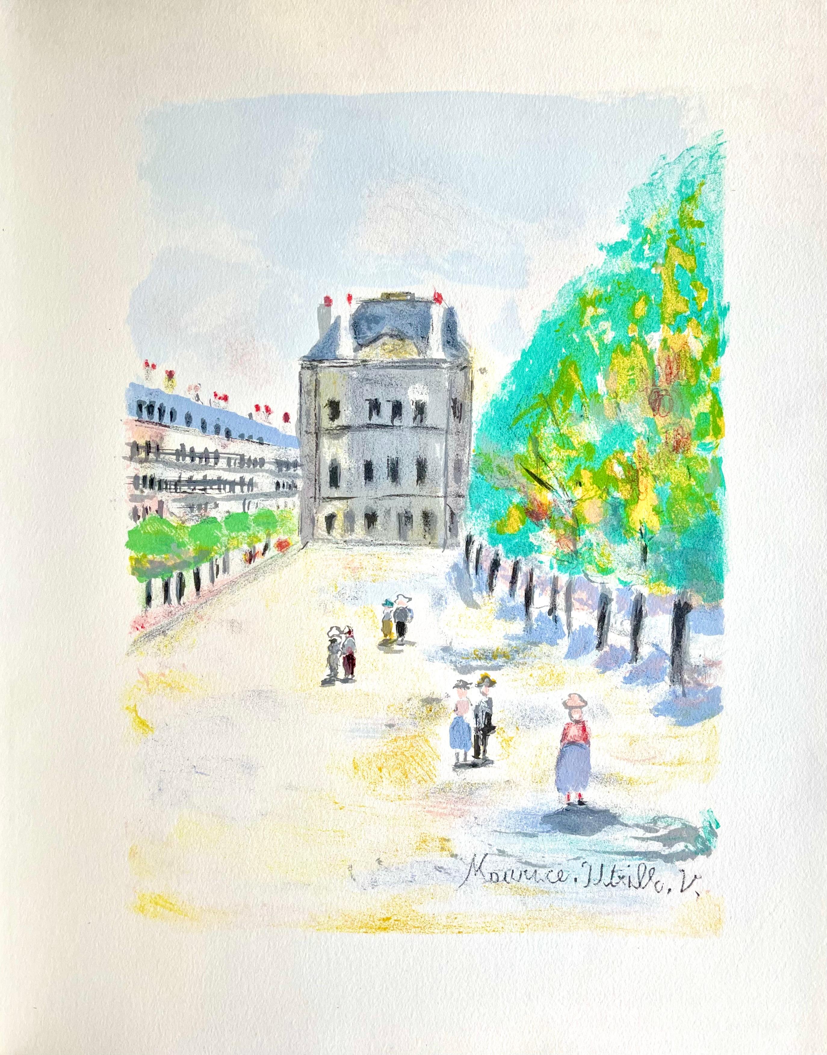 Au Musée du Louvre (Rue de Rivoli), Parigi Capitale, Maurice Utrillo in vendita 7